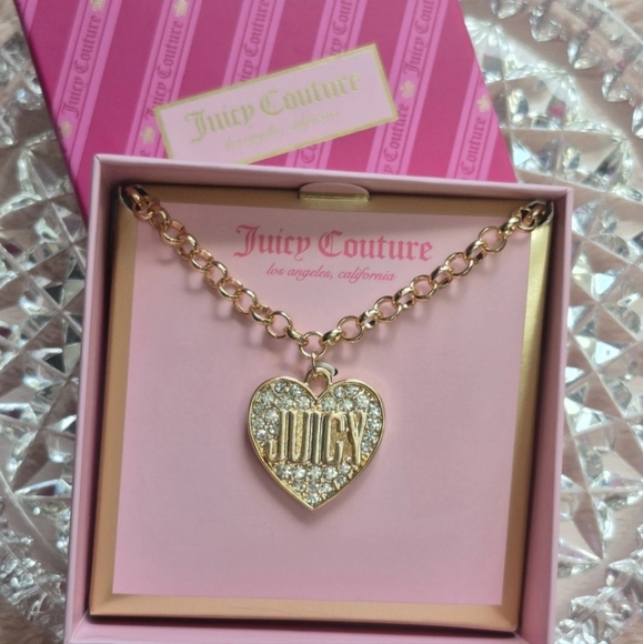 Juicy Couture Gold Heart Necklace - Picture 1 of 12